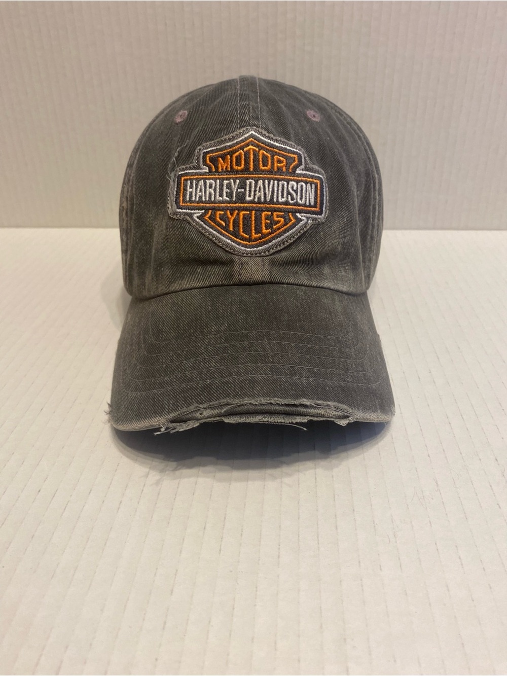 Harley-Davidson Men's Distressed adjustable cap
